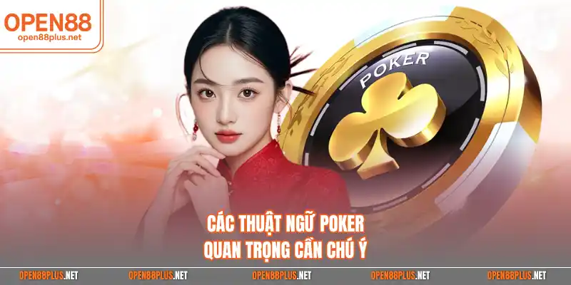 Các thuật ngữ Poker quan trọng cần chú ý