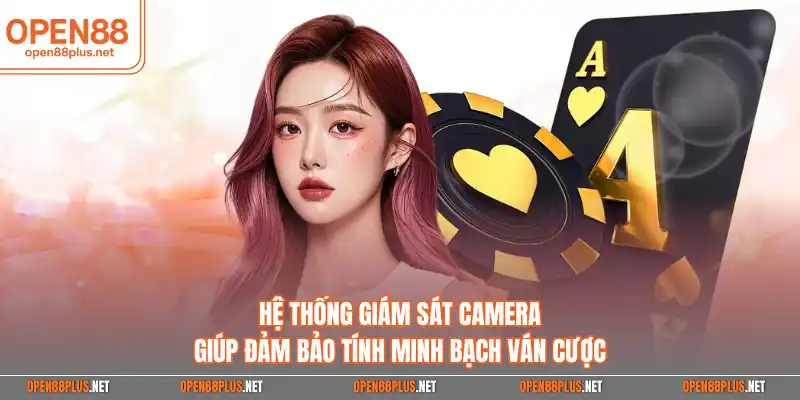 Hệ thống giám sát camera giúp đảm bảo tính minh bạch ván cược