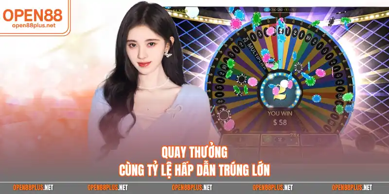 Quay thưởng cùng tỷ lệ hấp dẫn trúng lớn