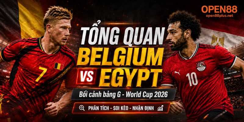 Tổng quan trận đấu Belgium vs Egypt