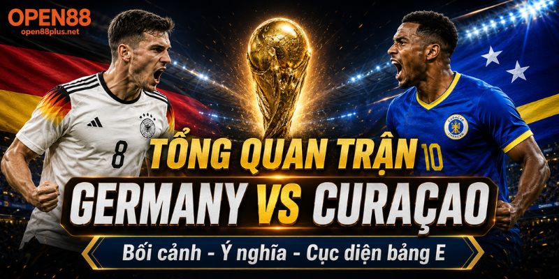 Tổng quan trận đấu Germany vs Curaçao