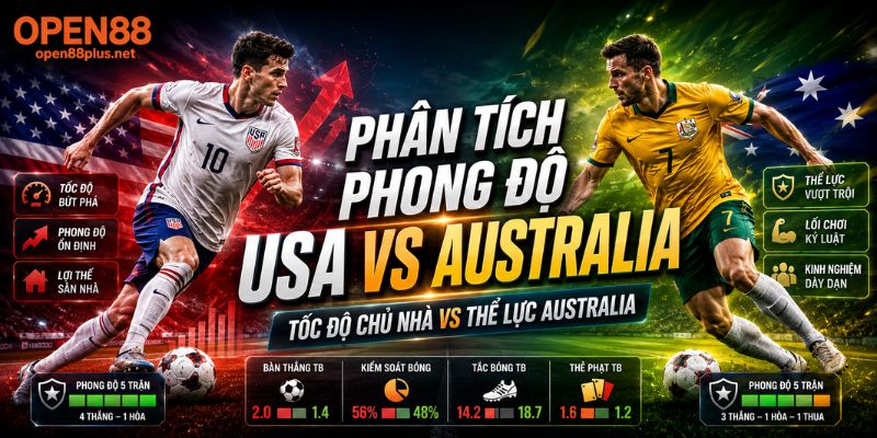 Phân tích phong độ USA vs Australia