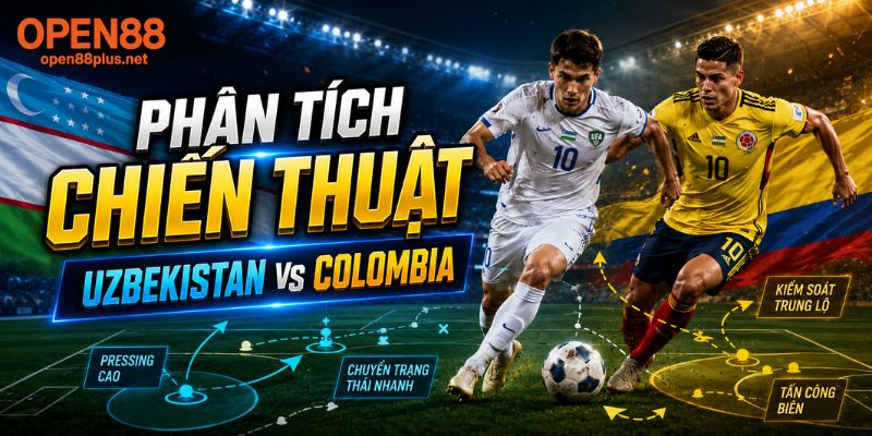 Phân tích chiến thuật Uzbekistan vs Colombia